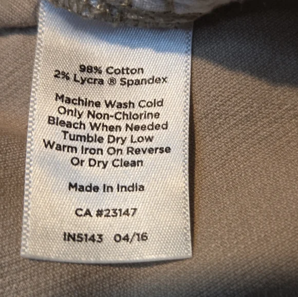 Talbots Corduroy Pants 8P Tan Straight Leg Flawless 5 Pocket Classic Preppy - Picture 7 of 10